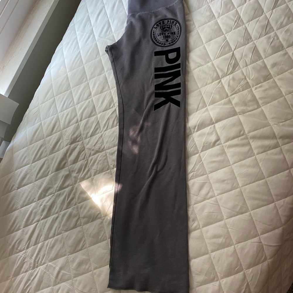 Grey PINK sweatpants - Picture 2 of 2